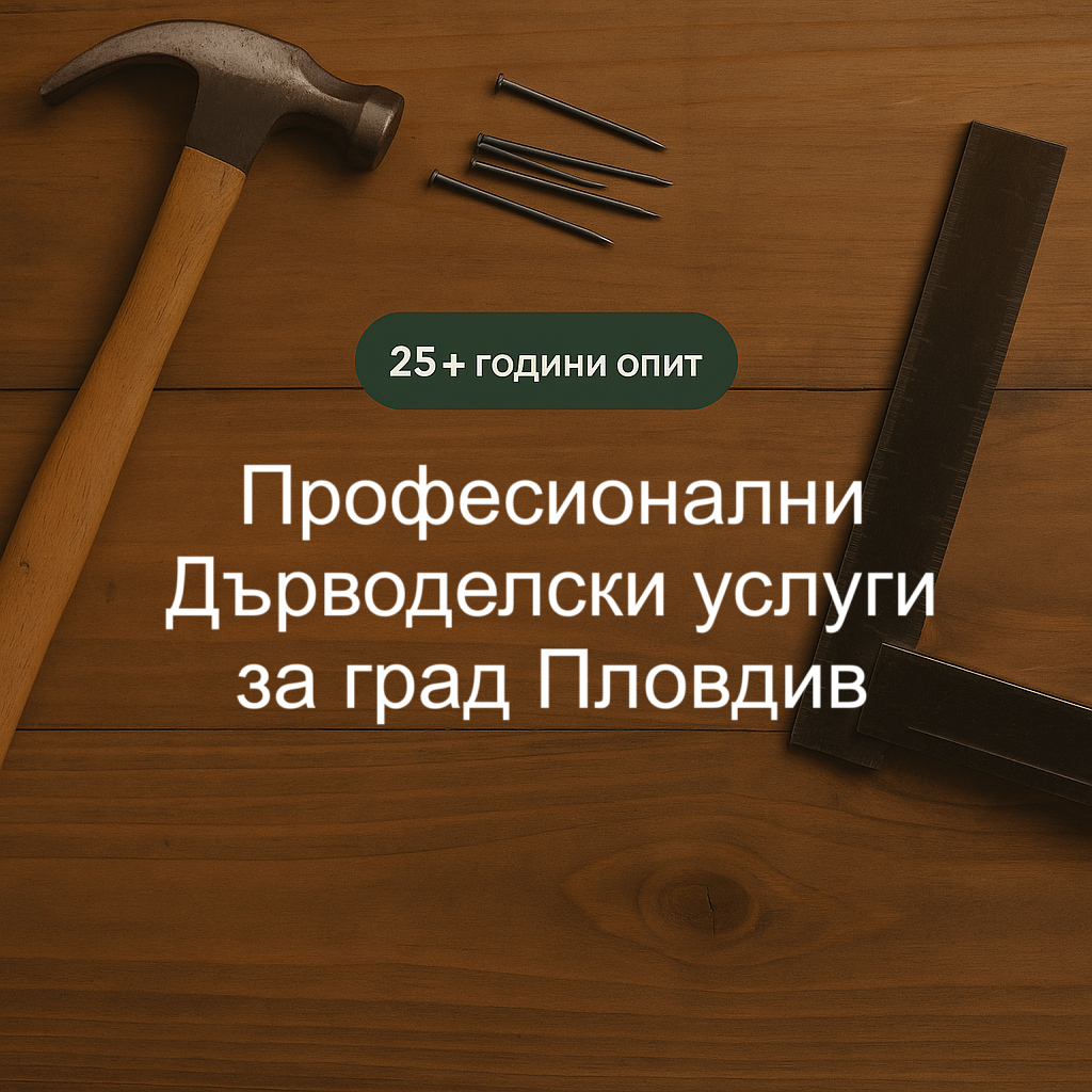 Дърводелски услуги за Пловдив – банер