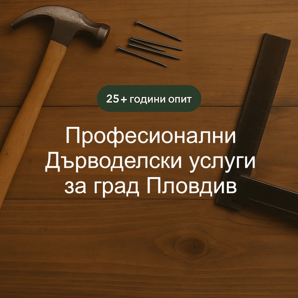 Дърводелски услуги за Пловдив — банер